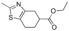 ethyl 4,5,6,7-tetrahydro-2-methylbenzothiazole-5-carboxylate Struktur