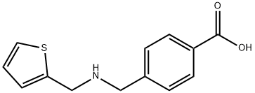 4-([(2-THIENYLMETHYL)AMINO]METHYL)BENZOIC ACID HYDROCHLORIDE Struktur