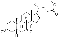 5BETA-CHOLANIC ACID 3,7-DIONE METHYL ESTER Struktur