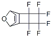 3,4,4,5,5,6-Hexafluoro-11-oxatetracyclo[6.2.1.02,7.03,6]undec-9-ene Struktur