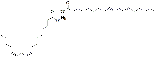 mercury(2+) (9Z,12Z)-octadeca-9,12-dienoate Struktur