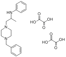 N-(1-Methyl-2-(4-benzylpiperazino)ethyl)aniline dioxalate Struktur