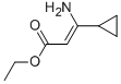 3-AMINO-3-CYCLOPROPYL-2-PROPENOIC ACID ETHYL ESTER Struktur