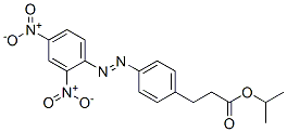 4-[(2,4-Dinitrophenyl)azo]benzenepropanoic acid isopropyl ester Struktur