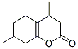 4,7-Dimethyl-3,4,5,6,7,8-hexahydro-2H-1-benzopyran-2-one Struktur