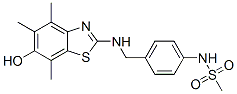 Methanesulfonamide,  N-[4-[[(6-hydroxy-4,5,7-trimethyl-2-benzothiazolyl)amino]methyl]phenyl]- Struktur