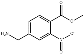 Benzoic acid, 4-(aminomethyl)-2-nitro-, methyl ester (9CI) Struktur