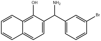 2-[AMINO-(3-BROMO-PHENYL)-METHYL]-NAPHTHALEN-1-OL Struktur