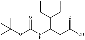 3-TERT-BUTOXYCARBONYLAMINO-4-ETHYL-HEXANOIC ACID Struktur