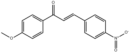 (E)-1-(4-Methoxyphenyl)-3-(4-nitrophenyl)-2-propene-1-one Struktur