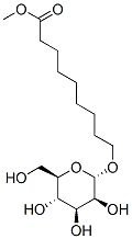 Nonanoic acid, 9-(.alpha.-D-mannopyranosyloxy)-, methyl ester Struktur