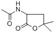 N-(Tetrahydro-5,5-dimethyl-2-oxo-3-furanyl)acetamide Struktur