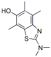 6-Benzothiazolol,  2-(dimethylamino)-4,5,7-trimethyl- Struktur