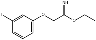 Ethanimidic acid, 2-(3-fluorophenoxy)-, ethyl ester (9CI) Struktur