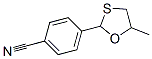 Benzonitrile, 4-(5-methyl-1,3-oxathiolan-2-yl)- (9CI) Struktur