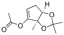 4H-Cyclopenta-1,3-dioxol-6-ol,3a,6a-dihydro-2,2,6a-trimethyl-,acetate,(3aR,6aR)-(9CI) Struktur