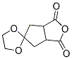 Spiro[1H-cyclopenta[c]furan-5(3H),2-[1,3]dioxolane]-1,3-dione, tetrahydro- (9CI) Struktur