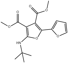 [2,2-Bifuran]-3,4-dicarboxylic  acid,  5-[(1,1-dimethylethyl)amino]-,  dimethyl  ester  (9CI) Struktur