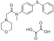 1-Morpholineacetamide, N-methyl-N-(p-(phenylthio)phenyl)-, oxalate Struktur