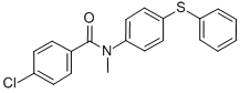 4-Chloro-N-methyl-N-(4-(phenylthio)phenyl)benzamide Struktur