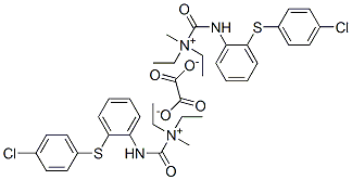 [2-(4-chlorophenyl)sulfanylphenyl]carbamoylmethyl-diethyl-azanium, 2-h ydroxy-2-oxo-acetate Struktur