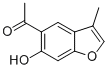 1-(6-HYDROXY-3-METHYLBENZOFURAN-5-YL)ETHANONE Struktur