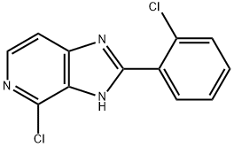 4-chloro-2-(2-chlorophenyl)-1H-imidazo[4,5-c]pyridine Struktur