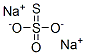 Sodium thiosulfate Struktur