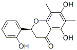 (2S)-2,3-Dihydro-5,7-dihydroxy-2-(2-hydroxyphenyl)-6,8-dimethyl-4H-1-benzopyran-4-one Struktur