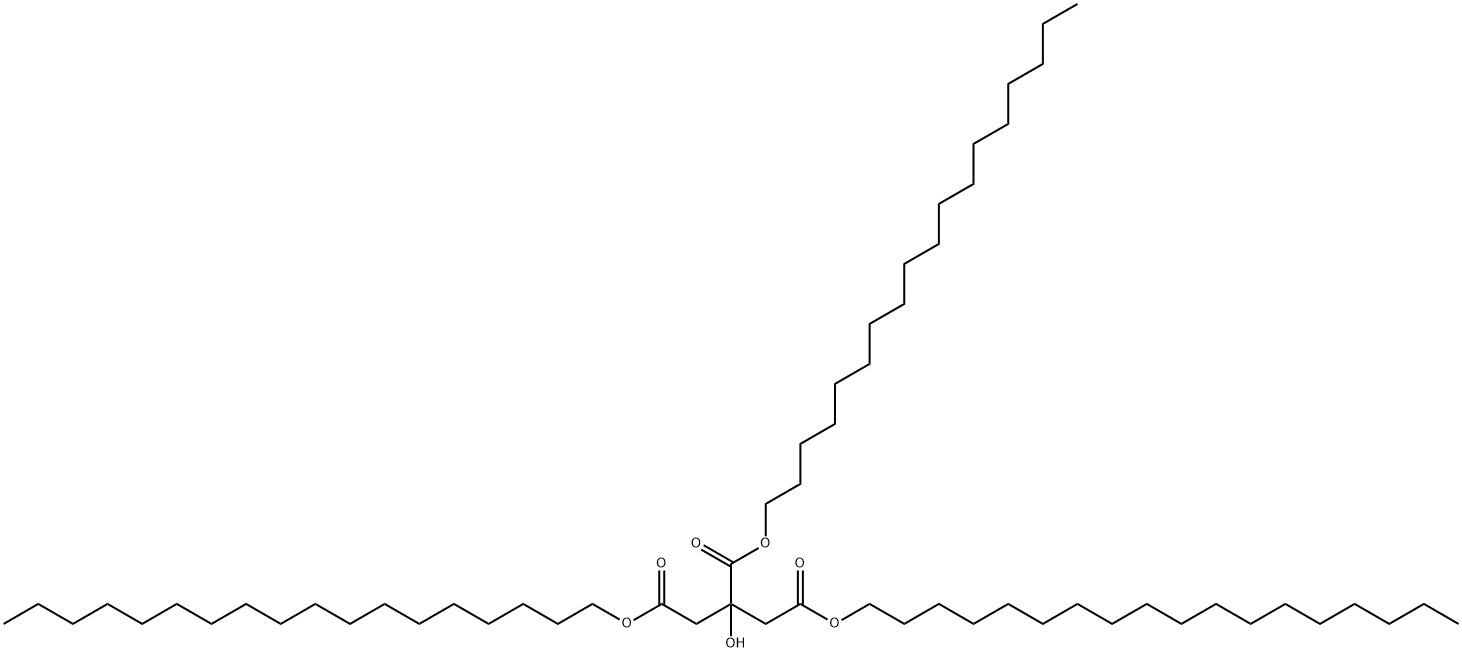 trioctadecyl 2-hydroxypropane-1,2,3-tricarboxylate  Struktur