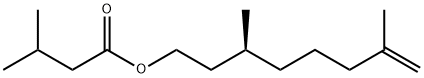 (S)-3,7-dimethyloct-7-enyl isovalerate Struktur