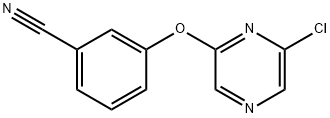 2-CHLORO-6-(3-CYANOPHENOXY) PYRAZINE Struktur