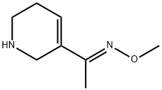 Ethanone, 1-(1,2,5,6-tetrahydro-3-pyridinyl)-, O-methyloxime, (E)- (9CI) Struktur