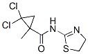 Cyclopropanecarboxamide, 2,2-dichloro-N-(4,5-dihydro-2-thiazolyl)-1-methyl- Struktur