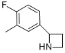 Azetidine, 2-(4-fluoro-3-methylphenyl)- (9CI) Struktur