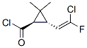 Cyclopropanecarbonyl chloride, 3-(2-chloro-2-fluoroethenyl)-2,2-dimethyl-, [1R-[1alpha,3beta(Z)]]- (9CI) Struktur