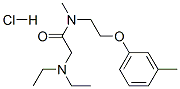 2-diethylamino-N-methyl-N-[2-(3-methylphenoxy)ethyl]acetamide hydrochl oride Struktur