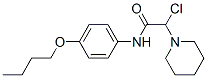 N-(4-butoxyphenyl)-2-(3,4,5,6-tetrahydro-2H-pyridin-1-yl)acetamide chl oride Struktur