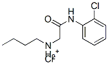 butyl-[(2-chlorophenyl)carbamoylmethyl]azanium chloride Struktur