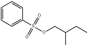 Benzenesulfonic acid, 2-Methylbutyl ester Struktur