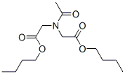 N-Acetyl-N-(2-butoxy-2-oxoethyl)glycine butyl ester Struktur