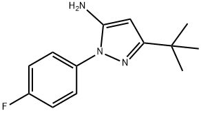 3-TERT-BUTYL-1-(4-FLUOROPHENYL)-1H-PYRAZOL-5-AMINE Struktur