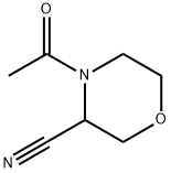 4-ACETYL-MORPHOLINE-3-CARBONITRILE Struktur