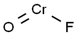 chromium oxyfluoride Struktur