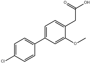 4'-Chloro-5-methoxy-4-biphenylacetic acid Struktur