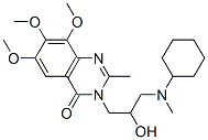 4(3H)-Quinazolinone,  3-[3-(cyclohexylmethylamino)-2-hydroxypropyl]-6,7,8-trimethoxy-2-methyl- Struktur