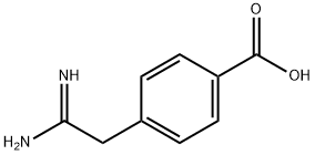 4-CARBAMIMIDOYLMETHYL-BENZOIC ACID Struktur