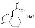 1-(2-Hydroxyethyl)cyclohexaneacetic acid sodium salt Struktur