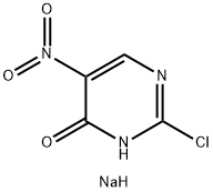 2-Chloro-4-hydroxy-5-nitro-pyrimidine, sodium salt Struktur