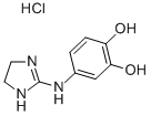 4-((4,5-DIHYDRO-1H-IMIDAZOYL-2-YL)AMINO)-1,2-BENZENEDIOL MONOHYDROCHLORIDE Struktur